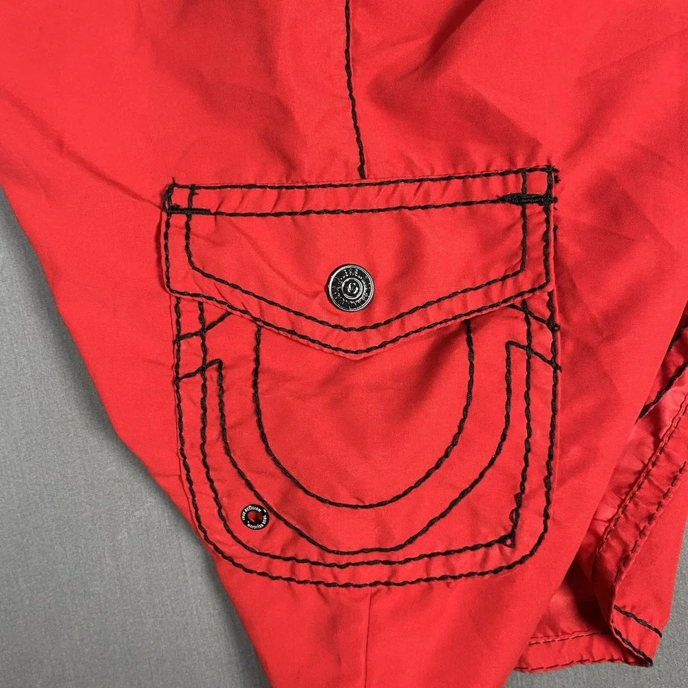 True Religion Boardshorts Men's Sz 42 Pocket Cargo Swim Trunks
